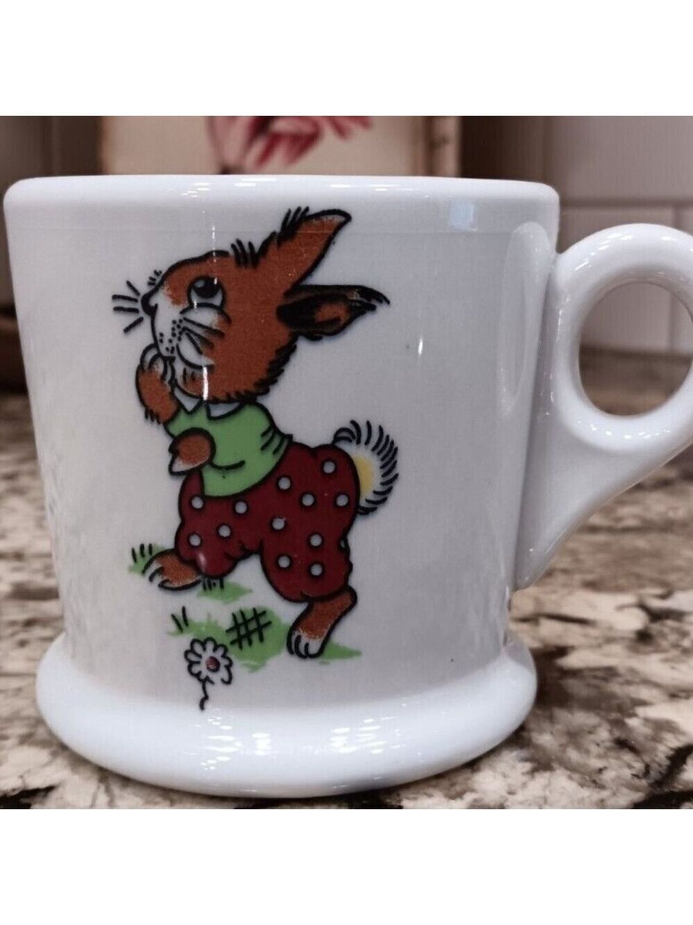 Toyland Pattern Mayer Cup Duck Rabbit Dolls Music Beaver Falls PA USA #451 Rare